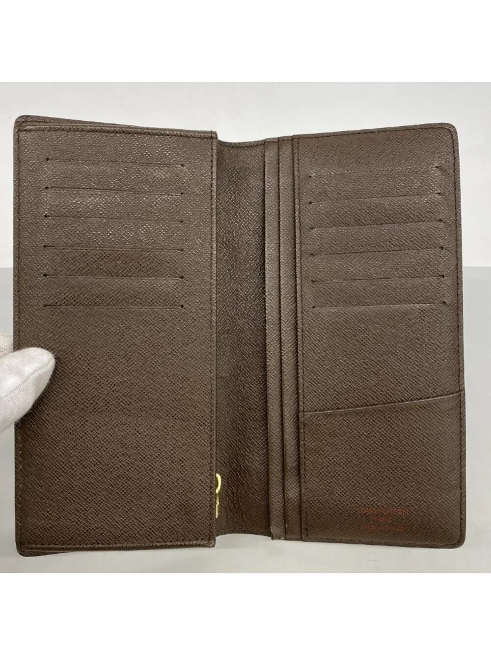 Louis Vuitton Wallet Damier Portefeuille Brazza Ebene